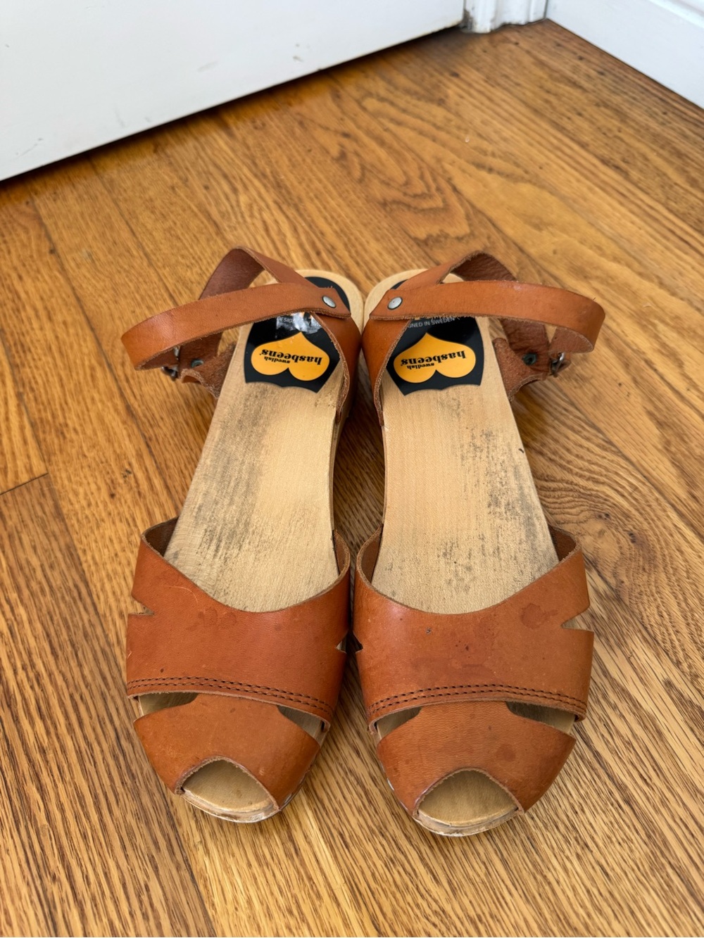 Swedish Hasbeens Toffel clog sandals 39